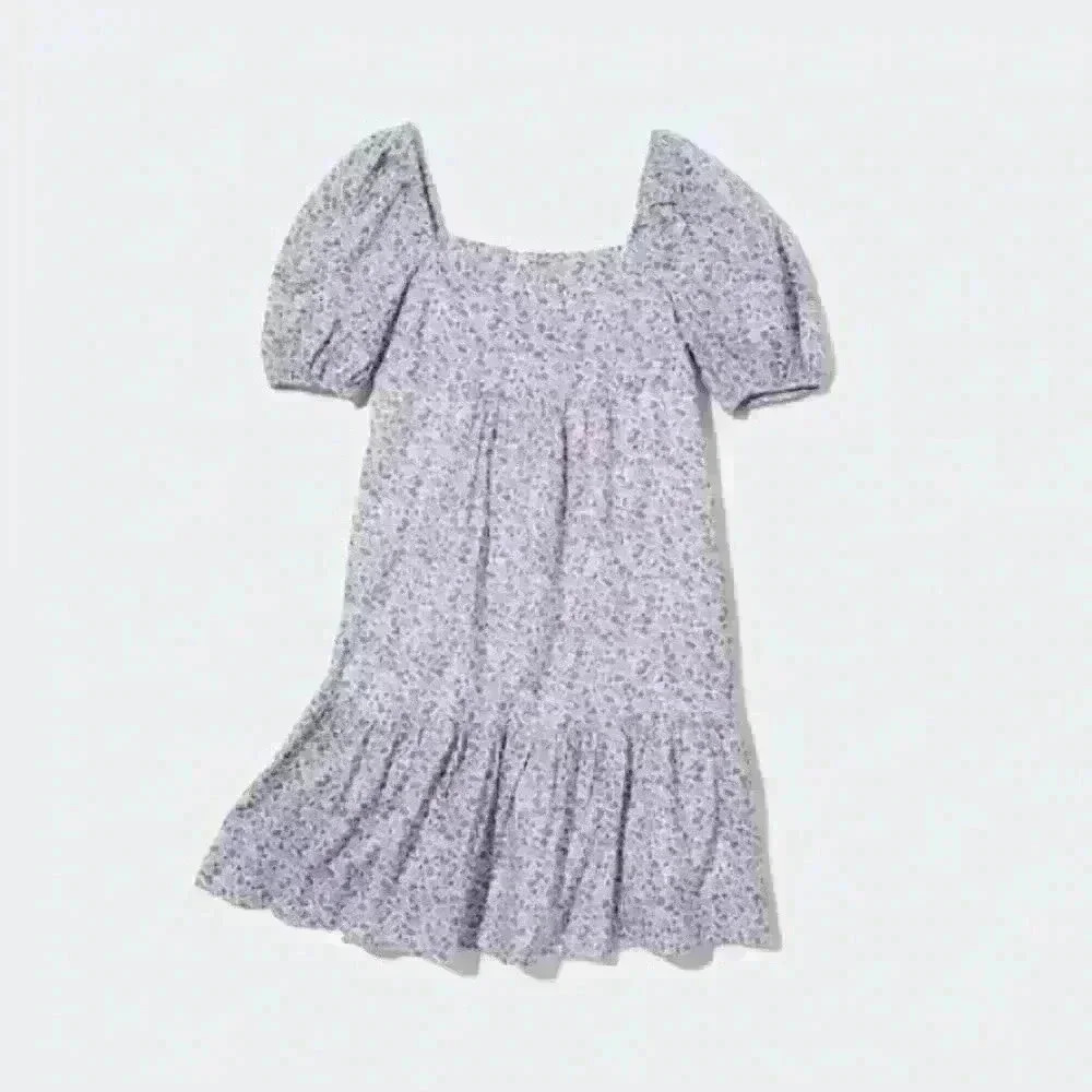 Uniqlo Printed Cotton Short‎ Sleeve Mini Dress